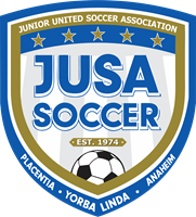 JUSA (Junior United Soccer Association) left badge