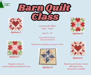 Presentational 2026 Barn Quilt Classes visual