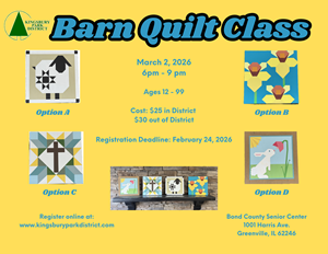 Presentational 2026 Barn Quilt Classes visual