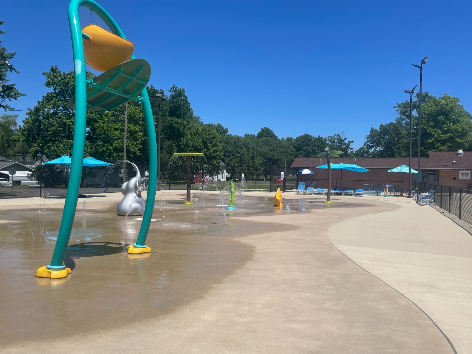 Youth playing baseball