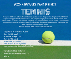 Presentational 2026 Tennis visual