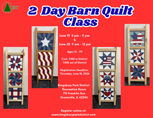 Presentational 2026 Barn Quilt Classes visual