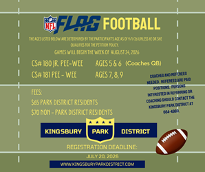 Presentational 2026 NFL Flag Football visual