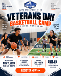 Presentational Veteran's Day Basketball Camp visual