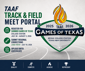 Presentational Summer Games of Texas - Track and Field visual