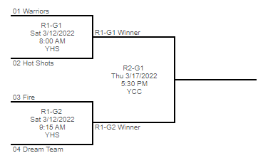 Youth playing baseball