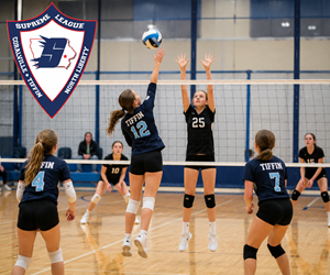 Presentational Supreme League Youth Volleyball visual