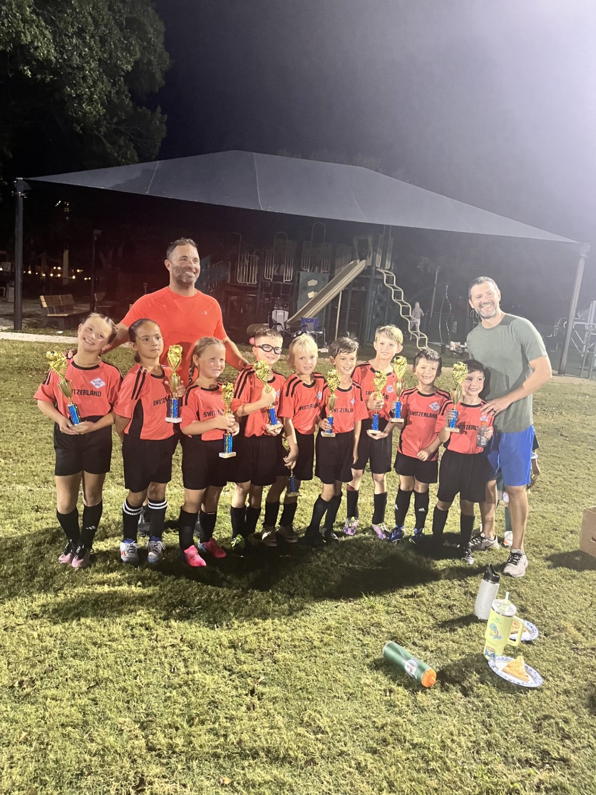 Tennis ball on a court