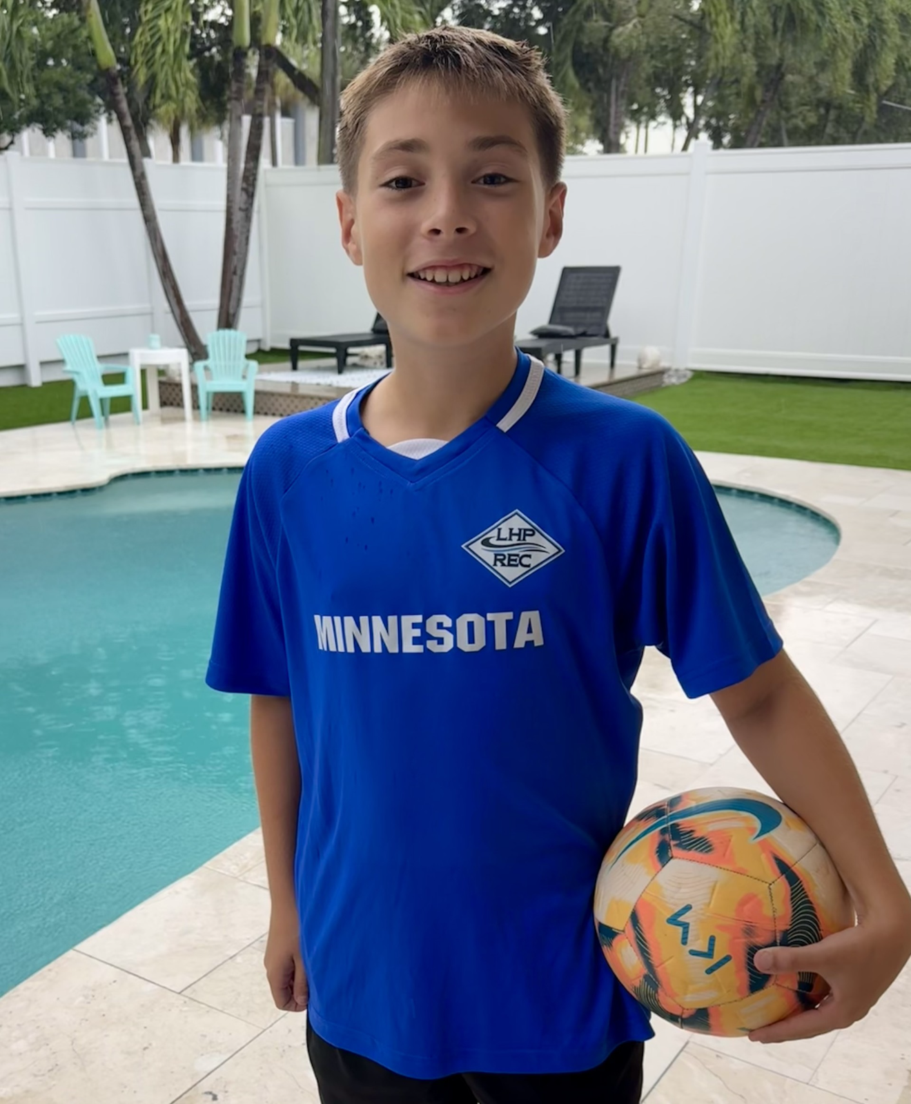 Soccer ball on grass