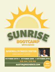 Presentational Sunrise Bootcamp with Sunni visual