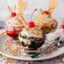 Presentational Active Adults (50+): Ice cream social visual