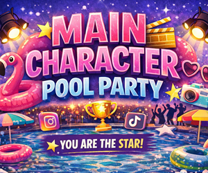 Presentational Teen Pool Party: Main Character Energy visual