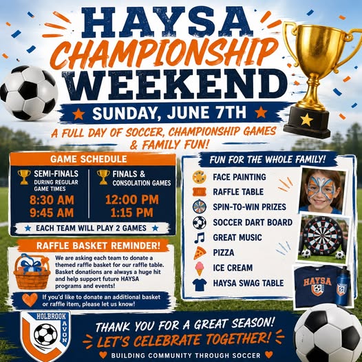 HAYSA Championship Weekend Flyer