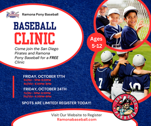 Presentational Fall Baseball Clinic visual