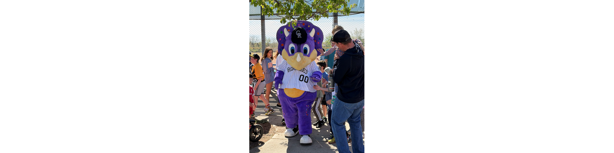 Dinger at Rams Opening Day