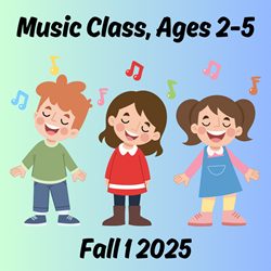 Presentational Music Class, Ages 2-5 visual