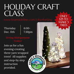 Presentational Craft Class - Yarn Wrapped Trees visual