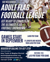 Presentational 2025 Adult Flag Football visual