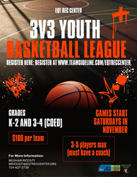 Presentational 3v3 Youth BBall League visual