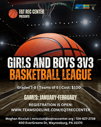 Presentational 3v3 MS BBall League visual