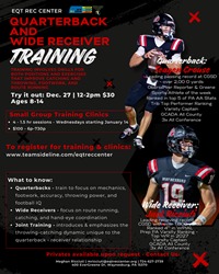 Presentational Quarterback and Wide Receiver Clinics visual