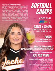 Presentational Softball Camp with Coach Jasmine 2026 visual