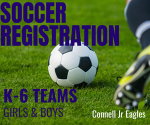 Presentational Connell Soccer 2025 visual