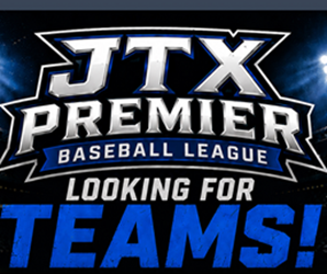 Presentational JTX Premier Baseball League visual