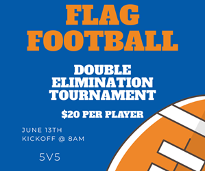 Presentational June 13th Flag Football Tournament visual