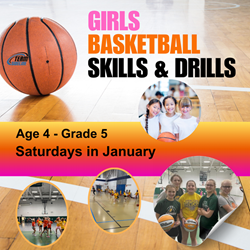 Presentational Girls Basketball Skills & Drills visual