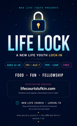 Presentational New Life Youth Lock-In visual