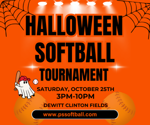 Presentational Halloween Coed Softball Tournament visual