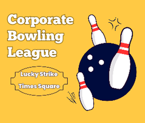 Presentational Corporate Bowling League visual