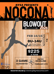 Presentational Nocona Basketball Blowout 2026 visual