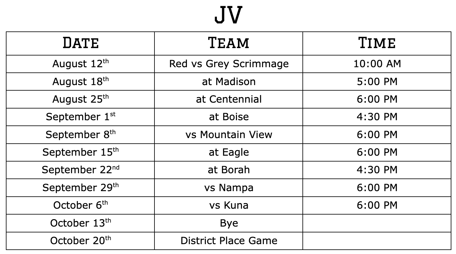 Owyhee High School Football