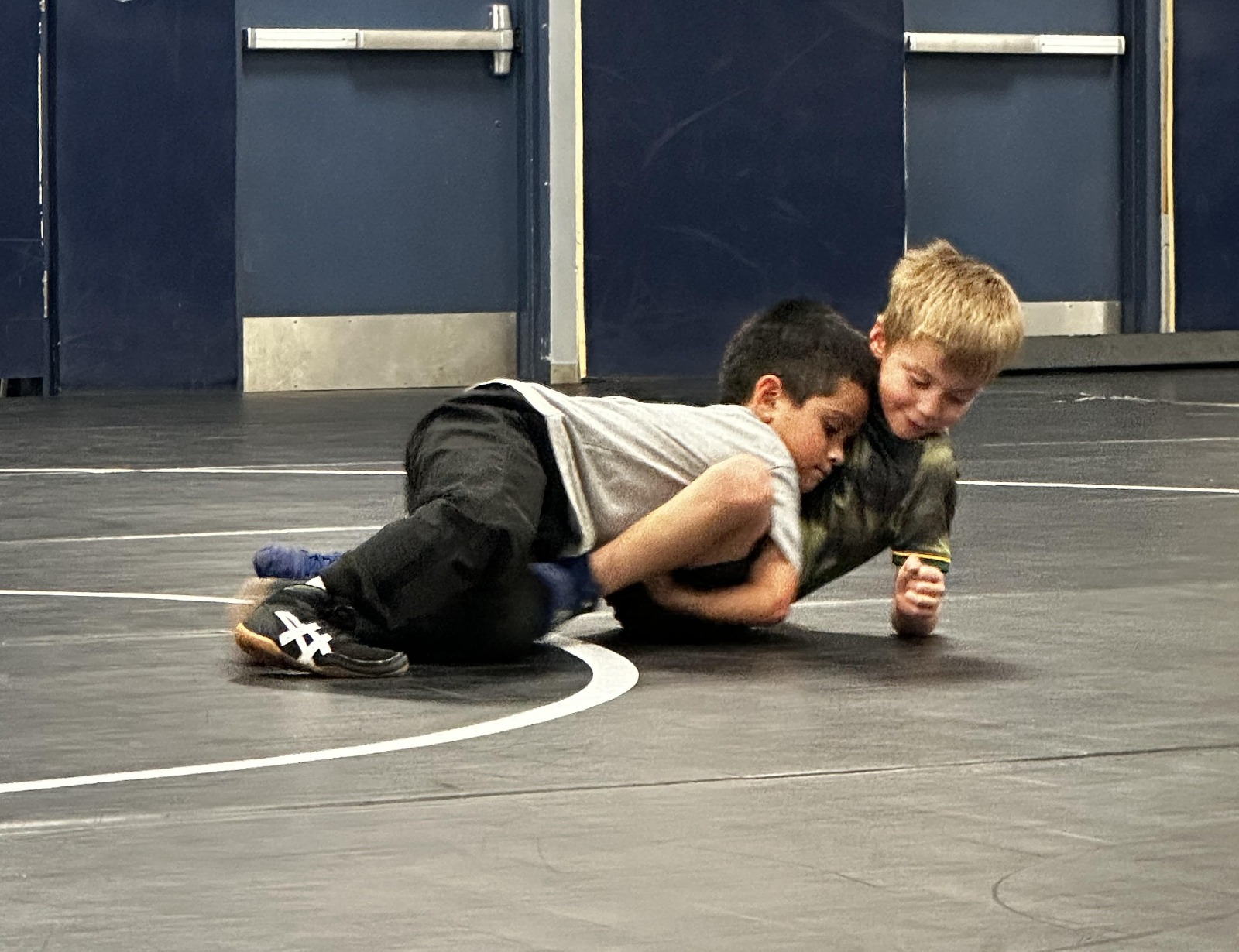 Female high school basketball player shooting basket