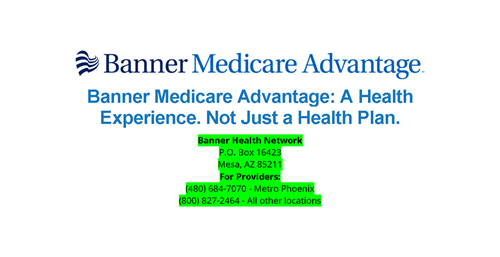 Banner Medicare Advantage website