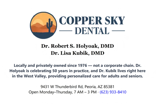 Copper Sky Dental website