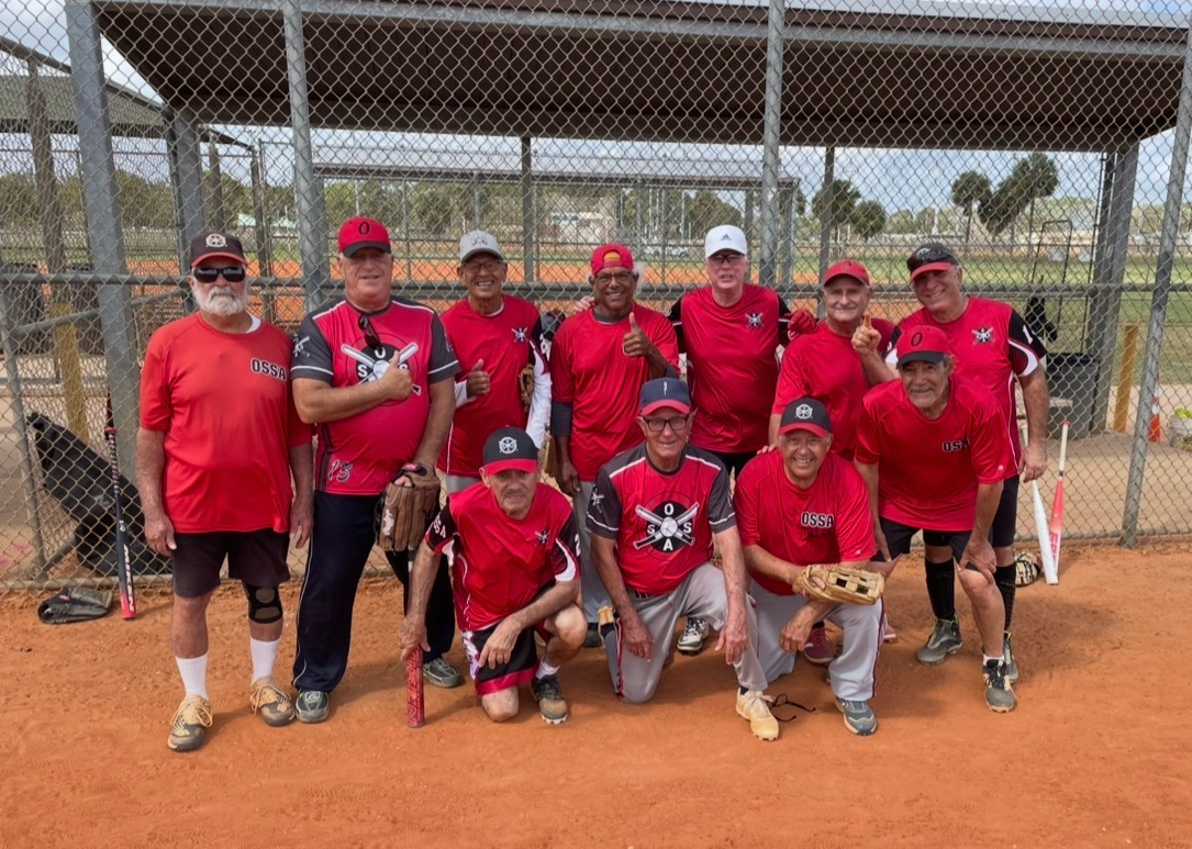 Youth playing baseball