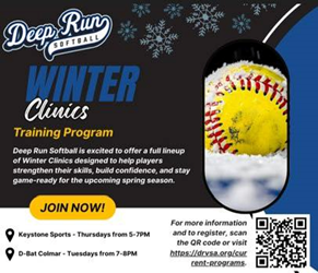 Presentational Softball Winter Clinics visual