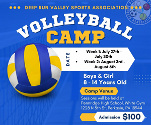 Presentational 2026 Volleyball Youth Camp visual