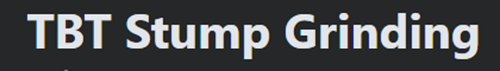 TBT Stump Grinding website