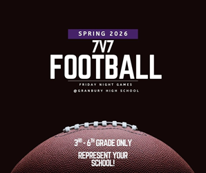 Presentational 7v7 Football Spring 2026 visual