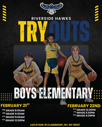 Presentational Spring 2026 Boys Elementary Tryouts visual