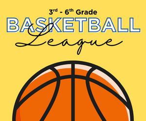 Presentational 3rd-6th Grade Basketball League visual