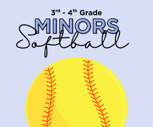 Presentational 3rd & 4th Grade Minors Softball League visual