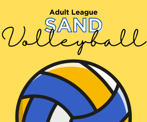 Presentational Adult Sand Volleyball League visual