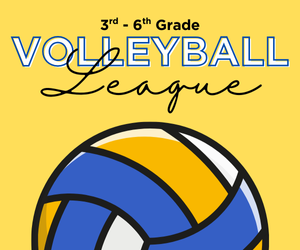 Presentational 3rd-6th Grade Volleyball League visual