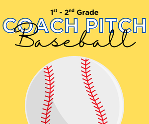 Presentational 1st & 2nd Grade Coach Pitch Baseball visual