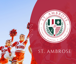 Presentational St. Ambrose Cheerleading visual